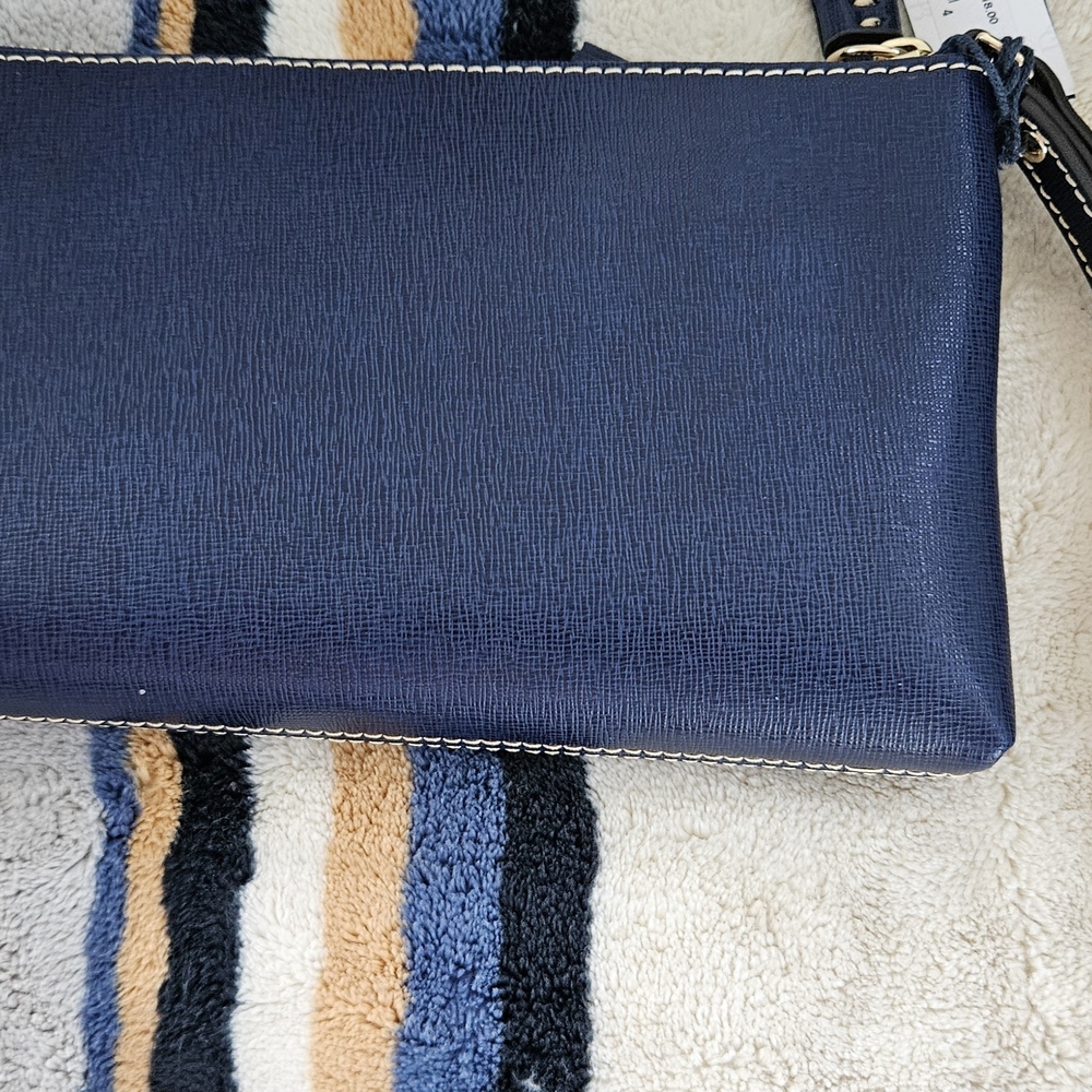 NWT Dooney & Bourke Marine Blue Saffiano Leather Wristlet/Wallet Great Gift! - Picture 6 of 15